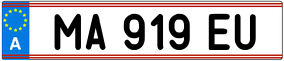 Trailer License Plate